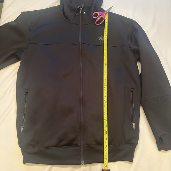 Legendary Whitetails Mens Hoodie L Outdoor Utility Fleece Full Zip Black - Picture 8 of 9